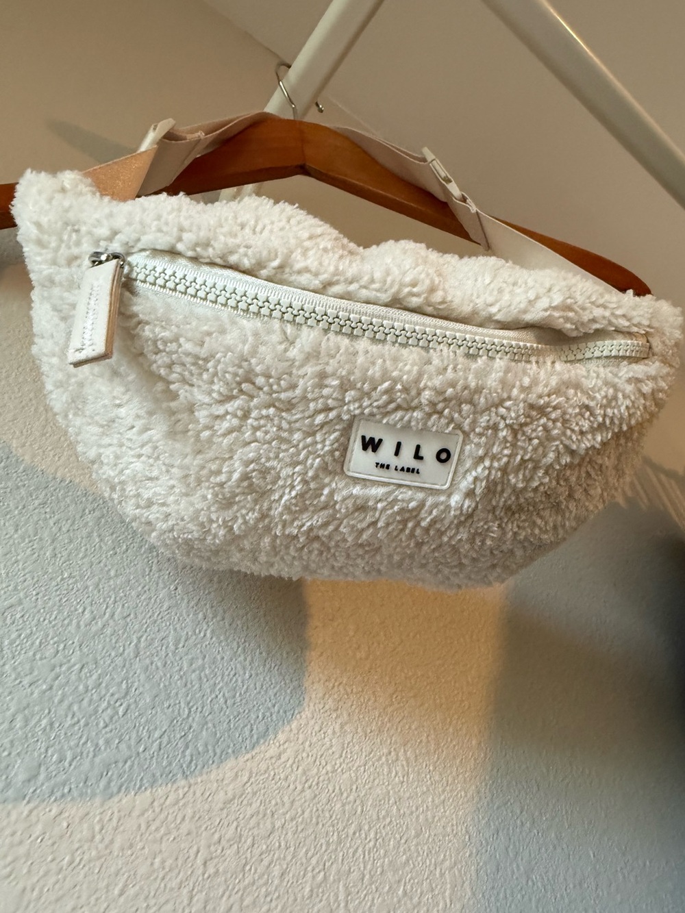 WILO Cream Sherpa Crossbody Bag